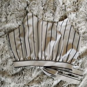Black & White Crop Top